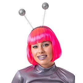 Wicked Costumes Silver Glitter Headboppers Fancy Dress Accessory