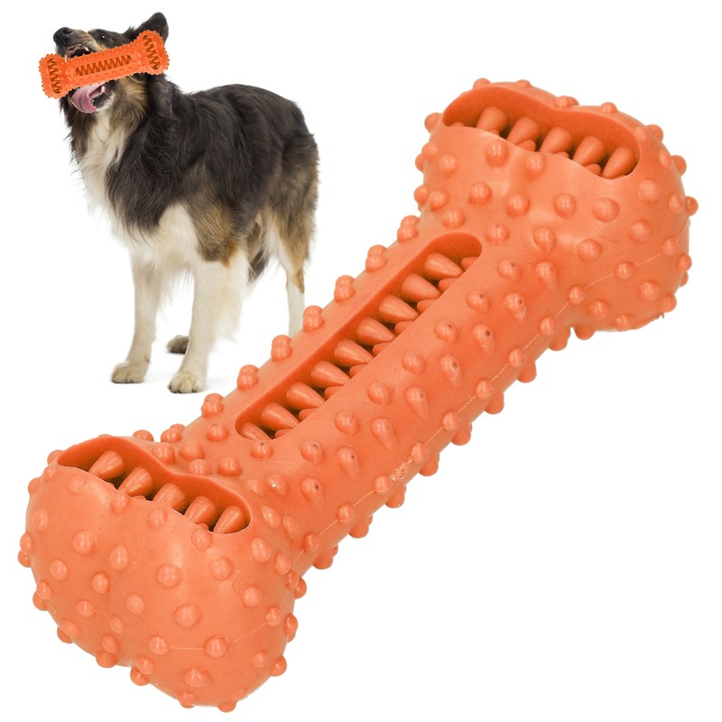 TPR Dog Teeth Cleaning Chew Toy Food Dispenser Brushing Stick