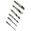 6Pcs 3 Point Drill Bit High Speed Steel Imperial Wood