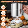 Flour Sifter,8 Cup Stainless Steel Flour Sifter,4 in 1 Baking