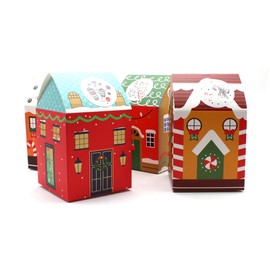OLILLY - Advent Calendar model 8 - Pack of (4x6) 24 Cardboard Houses to wait for Christmas - To do with the family (Model 8)