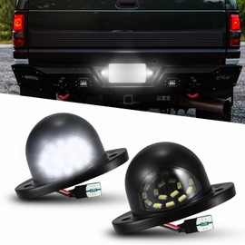 LESAUCE LED License Plate Light For Dodge Ram 1500 2500 3500 1994-2001, 6000K White, Tag Lamp Assembly Replacement, Pack of 2