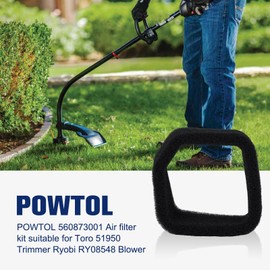Powtol 560873001 Air Filter Fuel Hose for Toro 51978 51974 51944 51976 51954 51984 51975 51945 51972 51946 51992 51952 51955 Trimmer Weed Eater Wacker Brushcutter Blower Replacement Parts