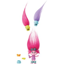 Mattel DreamWorks Trolls Band Together Hair Pops Small Doll, Queen Poppy with Removable Clothes & 3 Surprise Accessories