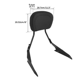TCMT Black Detachable Sissy Bar Backrest Fits For Suzuki Boulevard M109R 2006-2023 10 09