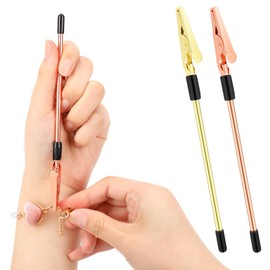 Bracelet Helper Tool, 2 PCS Metal Clasp Fastener Helper Alligator Clips Hand Jewelry Assistance Tool for Necklace Jewelry Watch Band Zippers and Closures, Put Your Bracelet on by Yourself