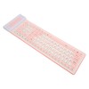 Silicone Keyboard 107 Keys Waterproof Dustproof Folding Two Colors 2.4G