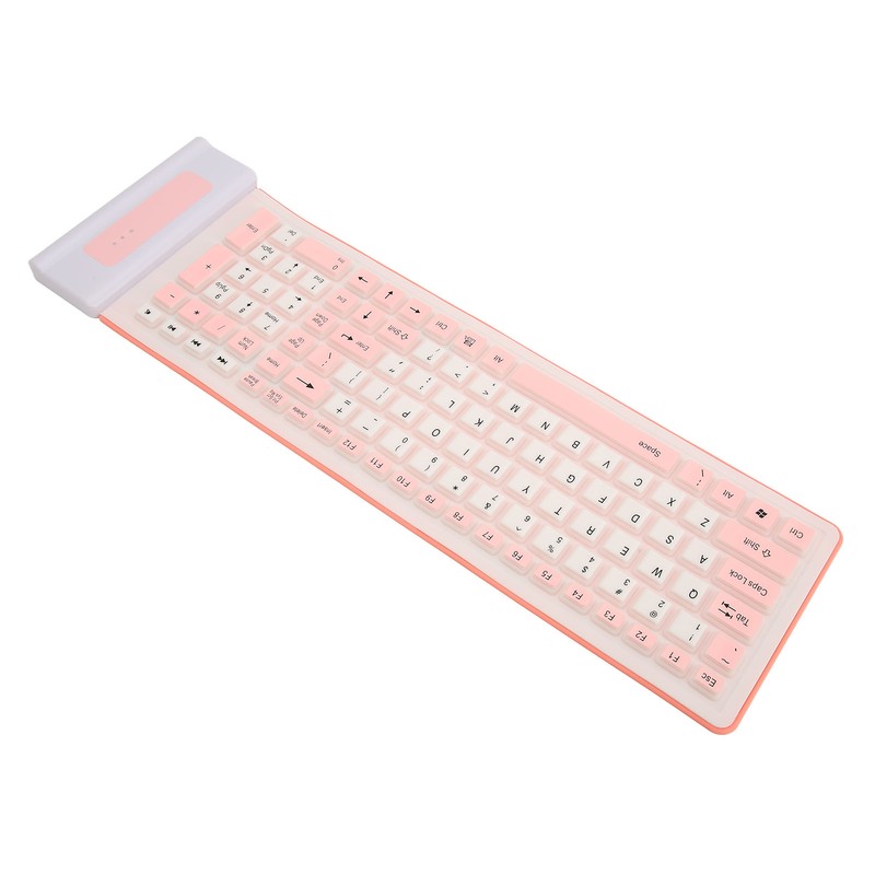Silicone Keyboard 107 Keys Waterproof Dustproof Folding Two Colors 2.4G