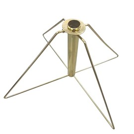 FLAGWIN Gold Metal Wire Folding Stand Bases Floor Stand, Suitable for Diameter 1.25 Inch Indoor Flagpole