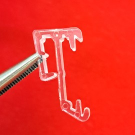 Qty 8. Hidden Valance Clip for Wood, Faux Wood, Venetian Blinds (Clear Clip 4000)