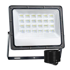 CREATESTAR LED Outdoor Spotlight, 50 W Construction Spotlight, Outdoor Spotlight, 6500 K, Cool White Spotlight, IP66 Waterproof, LED Floodlight for Warehouse, Yard, Garden, Sports Field, Garage