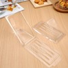 Cabilock 50pcs Transparent Sandwich Boxes Small Sandwich Wedge Box Sandwich