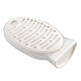Akebono Industry CH-2056 Clear Grater, Made in Japan, Cute Fish Design, Easy to Use with One Hand, Grate Directly on Your Dish, Remove Ingredients to a Target Place, Standing Up and Usable Quickly and
