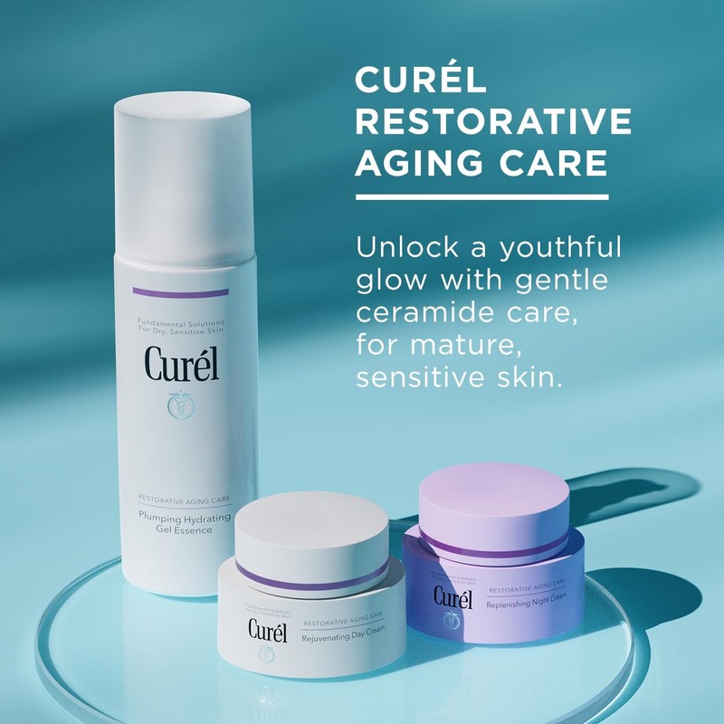 Curél Restorative Aging Care Rejuvenating Day Cream for Dry, Sensitive