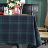 ZIQINPSQ Dining Room Rectangle Fabric Tablecloth, British Style Plaid Print