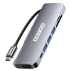 ADTECH 7-in-1 USB-C HUB Docking Station Pass-Through Support 5Gbps 4K/60Hz