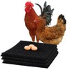 Nesting Pads for Chicken Coop Washable Plastic Nesting Box Liners Reusable Nesting Box Pads for Chicken Coop Bedding 12x12 Inchs 6 Pack Black Hjpzrui