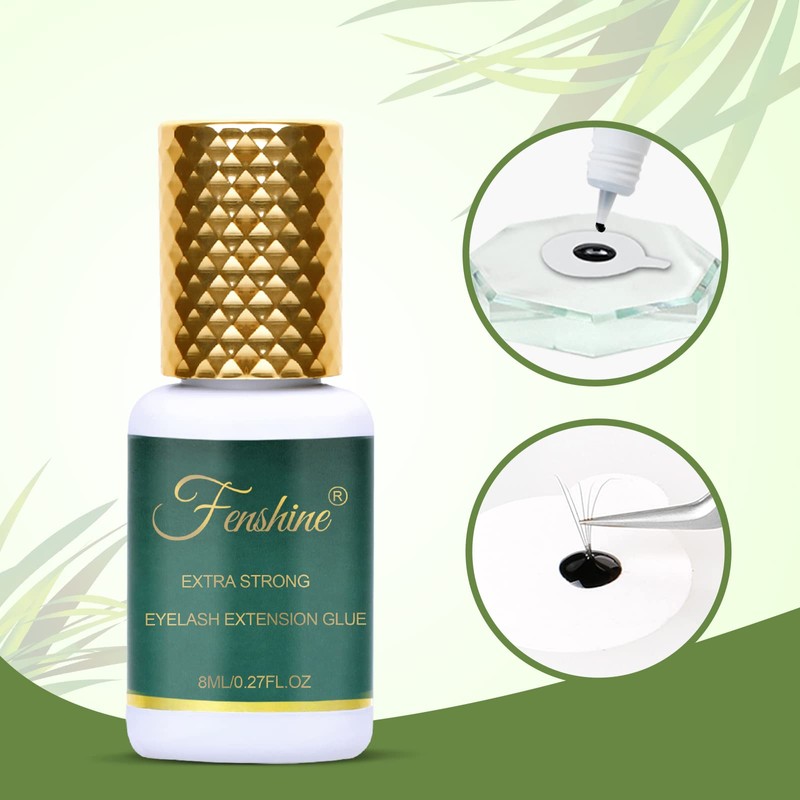 Extra Strong Eyelash Glue, Black Eyelash Glue for Eyelash Extensions