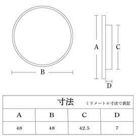 Fusuma Handle Pull 1 Piece, Round Shape, White, White / Bottom Dimensions 1.7 inches (42.5 mm), Sliding Door Pull, Japanese Modern, Western-style [Easy Installation, Pull Nail Included]