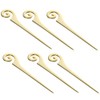 to-dai 18 – 8 Spiral Pick, Gold Plated, 3-Pack