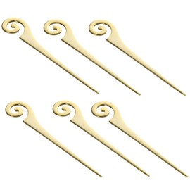 to-dai 18 – 8 Spiral Pick, Gold Plated, 3-Pack