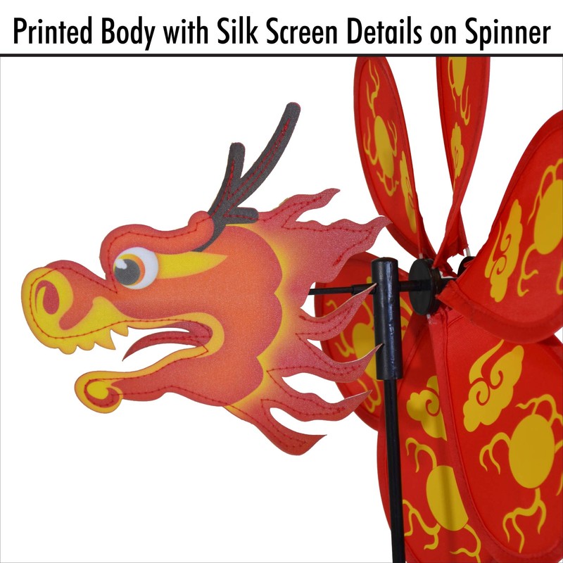 In the Breeze 2689 12 Inch Dragon Wind Colorful Spinner