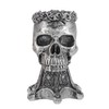 CAXUSD Skull Shaped Planter Pot Holder for Cacti Dried Flowers