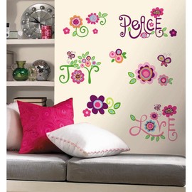 RoomMates RMK1649SCS Love, Joy, and Peace Quote Peel and Stick Wall Decals