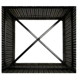 Safavieh Trash Bin Mazeli Price Reduced Outdoor Collection Grey Black Brown New