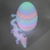Glow 3D Printed Dragon Eggs with Dragon Inside- Glow in