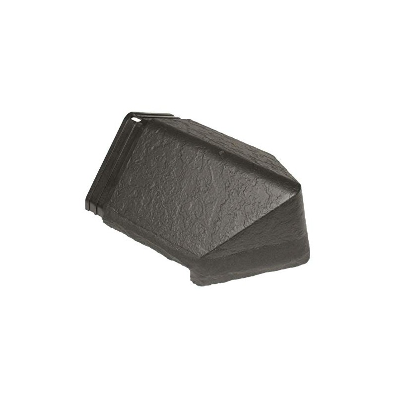 4 x Slate Grey Enviro Tile Roof Hip End Cap