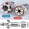 KEWAYO 10-19mm Universal Adjustable Socket, Adjustable Adapter with Connecting Rod