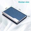 FACATH Business Card Holder - Luxury PU Leather Name Card