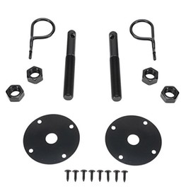 Black Steel Hood Pin Kit with Hair Pins