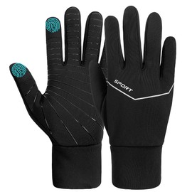 ehsbuy Cycling Gloves Men Women Winter Gloves Waterproof Warm Fleece Running Gloves Touchscreen Non-Slip Thermal Gloves