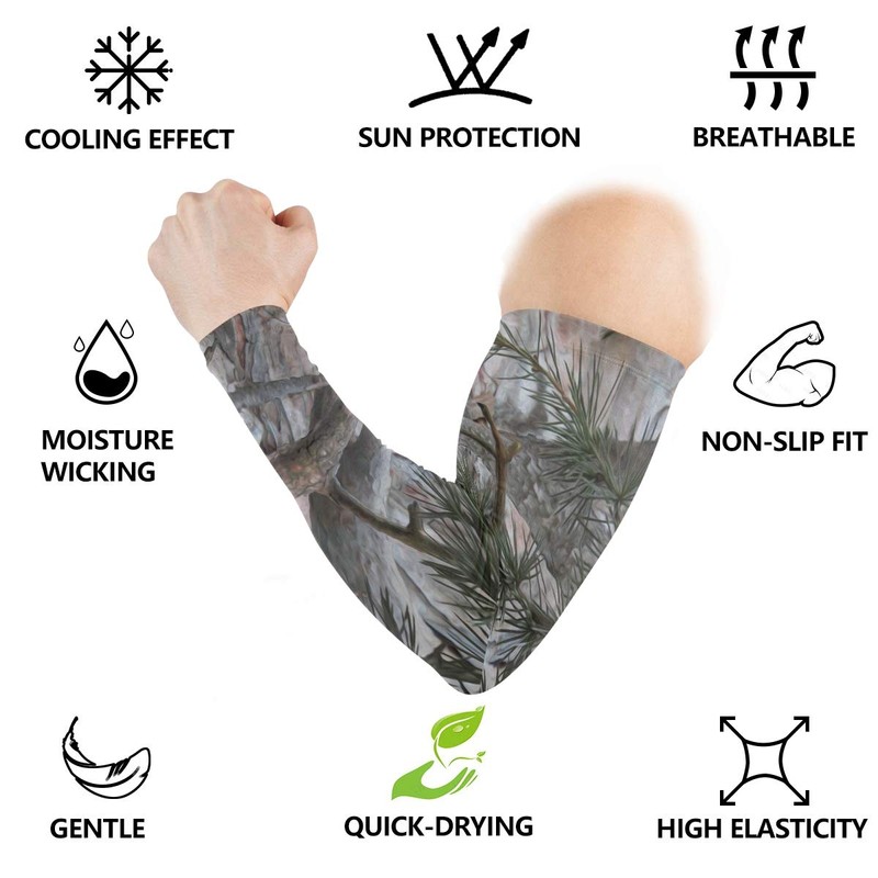 ALAZA Camo Tree Cooling Arm Sleeves Cover Uv Sun Protection