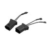 sourcing map Car Horn Speaker Adaptor Wire Harness Pigtail Socket