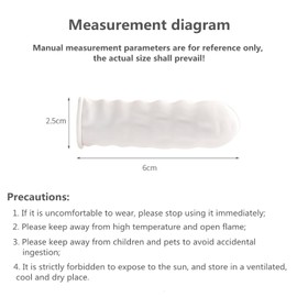 Finger Cots, 300 Pieces Latex Finger Cots, Anti-Static Latex Finger Covers, Covers Fingers for Injured Fingers, Cracked Fingers, Nail Art, DIY, Crafts (White)