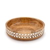 Indus Lifespace Salad Bowl Mango Wood Round Design Large Salad