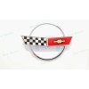 AUTO Chrome Red Front Nose Hood Rear Gas Lid Cross