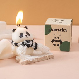 Panda Shaped Scented Candle,110G Cute Animal Aesthetics Aroma Soy Wax Decorative Candle for Table Photo Prop Birthday Gift,Prefect for Meditation Stress Relief Mood