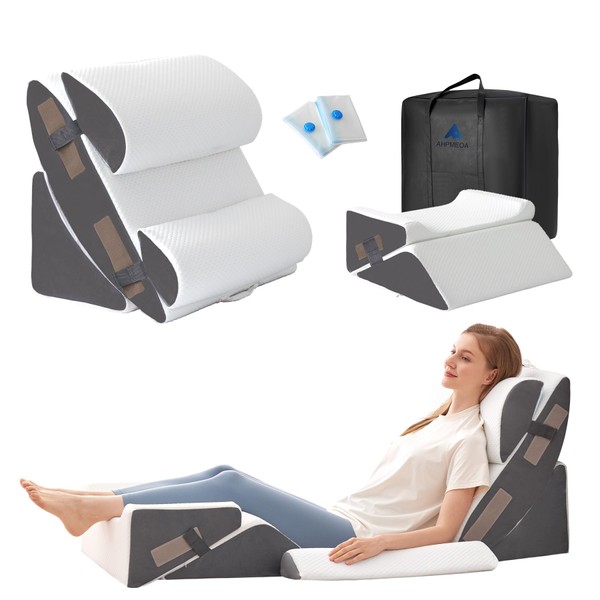 Ahpmeoa 6PCS Wedge Pillow Set for After Surgery, Bed Wedge