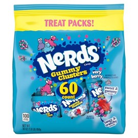 NERDS Very Berry Gummy Clusters - Crunchy and Gummy Treats