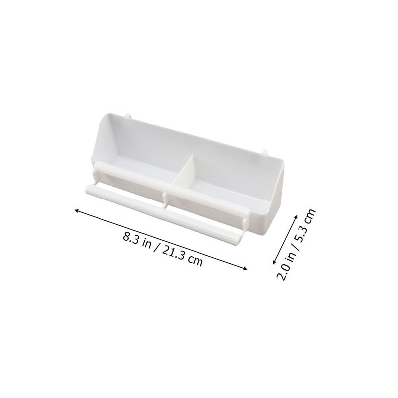 Kisangel Bird Cage Feeder Cup 3pcs - Double Grid Design