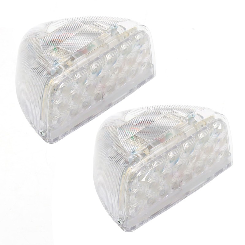 LEAVAN LED Clear Triangle Turn Signal Fit for Peterbilt 379