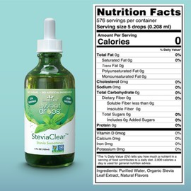 Sweet Leaf Sweet Drop SteviaClear Sweetener 4 oz bottle