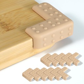 Piklohas Non-Slip Bumpers for Cutting Board, 12 Pcs Silicone Chopping Boards Feet for Kitchen Safe, Anti-Scratch, Corner Protectors Baby Proof, Furniture Corner Guard & Edge Safety, Warm Gifts