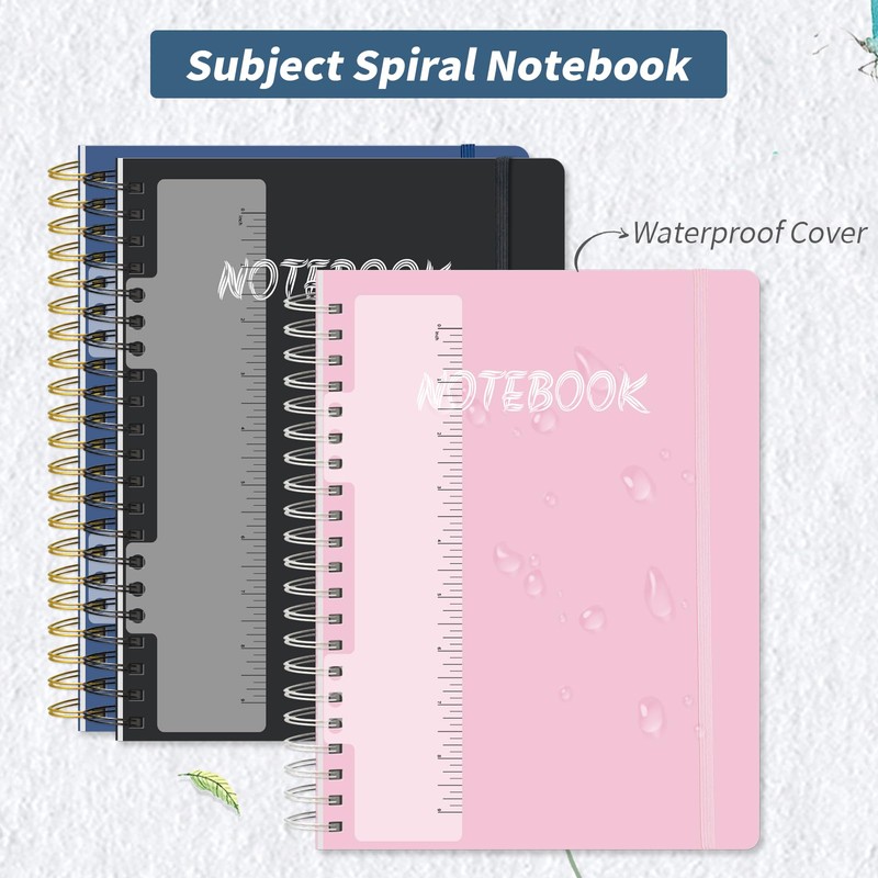 Ouzoustate 5 Subject Notebook College Ruled, 300 Pages A4 Hardcover