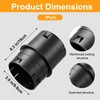 Xanadued 4" Universal Pipe Connector with Snap Lock, Corrugated to