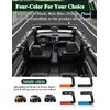 JROAD Bronco Aluminum Grab Handles Roll Bar Non-Slip Grip HandlesCompatible